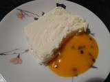 Blanc manger au coulis mangue passion