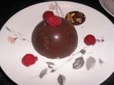 Dome de chocolat glace