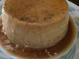 Flan au caramel et a la vanille