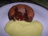 Moelleux au chocolat sauce avocat