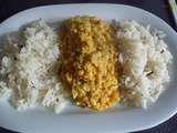 Riz et lentilles corail a l indienne