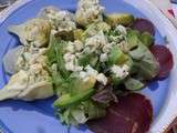 Salade d avocat sauce verte