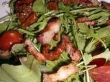 Salade mesclun au chorizo et tomates sechees