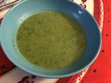 Soupe roquette courgette