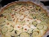 Tarte au fromage frais et courgette