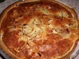 Tarte aux lardons et tomate