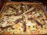 Tarte poivrons et anchois