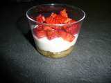 Verrine a la fraise