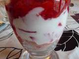 Verrine aux fraises