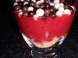 Verrine de faisselle aux fruits rouges