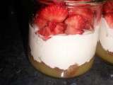 Verrine fraise vanille