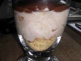 Verrine fromage blanc et creme de marron