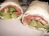 Wrap saumon avocat