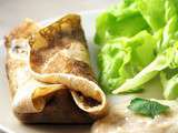 Crêpes aux champignons véganes