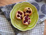 Financiers pistaches-framboises