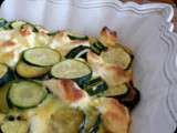 Clafoutis de courgettes et chèvre frais