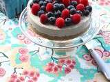 Gâteau à la ricotta au citron & fruits rouges