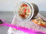 Porridge aux graines de chia, de lin & flocons d'avoine { et baies de goji }