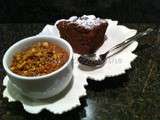 Biscuit de Savoie cacaoté et sa mousse au chocolat aux éclats de noisettes