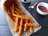 Frites de patate douce au parmesan et à la poudre d'amandes (cuisson au four)