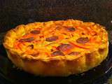 Petit accent espagnol pour cette quiche chorizo-poivrons