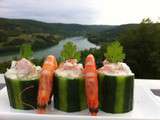 Puits de concombre aux crevettes