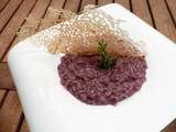 Risotto au vin rouge (risotto al Barolo)