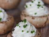 Champignons farcis à la ricotta & au parmesan