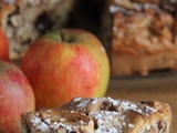 Gâteau aux pommes, noix & chocolat