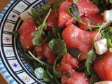 Salade de pastèque & de feta aux graines de courge