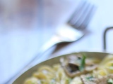 Tagliatelles crémeuses aux champignons