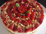 Cheese cake fraises gingembre citron