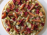 Tarte pistache, figues fraiches et framboises inspiration Cédric Grolet