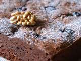 Brownie aux noix et cerises amarena