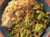 Brocoli, champignons et quinoa (sans gluten, plant based)