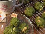 Cookies au thé matcha et chocolat blanc