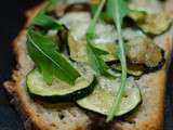 Bruschetta à la courgette et au gorgonzola