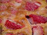 Clafoutis aux fraises et citron vert