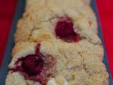 Cookies aux framboises et au chocolat blanc