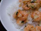 Crevettes au gingembre et au citron vert