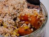 Crumble de carottes au miel et au épices