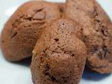 Madeleines au chocolat, coeur choco