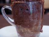 Mug cake au chocolat et au coeur coulant