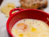 Oeufs cocotte au Cantal