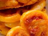 Palmiers au chorizo et au cheddar