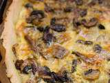 Quiche aux champignons de Paris au curcuma