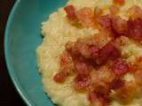 Risotto façon carbonara au bacon