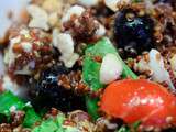 Salade de quinoa rouge, tomates et feta