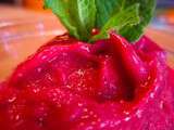 Sorbet aux fruits rouges