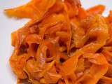 Tagliatelles de carottes à la sauce soja